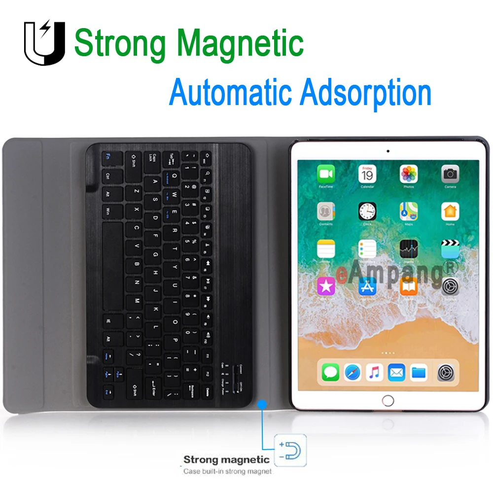 Чехол для клавиатуры iPad 9 7 2018 2017 6th 5th Generation Pro 10 5 11 Air 1 2 3 3rd 2019 Mini 4 Case Keyboard Capa|Чехлы