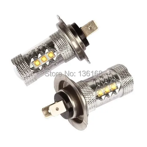 Бесплатная доставка комплекты одежды из 2 х 55W Cree/Epistar откалывают H7 светодиодный