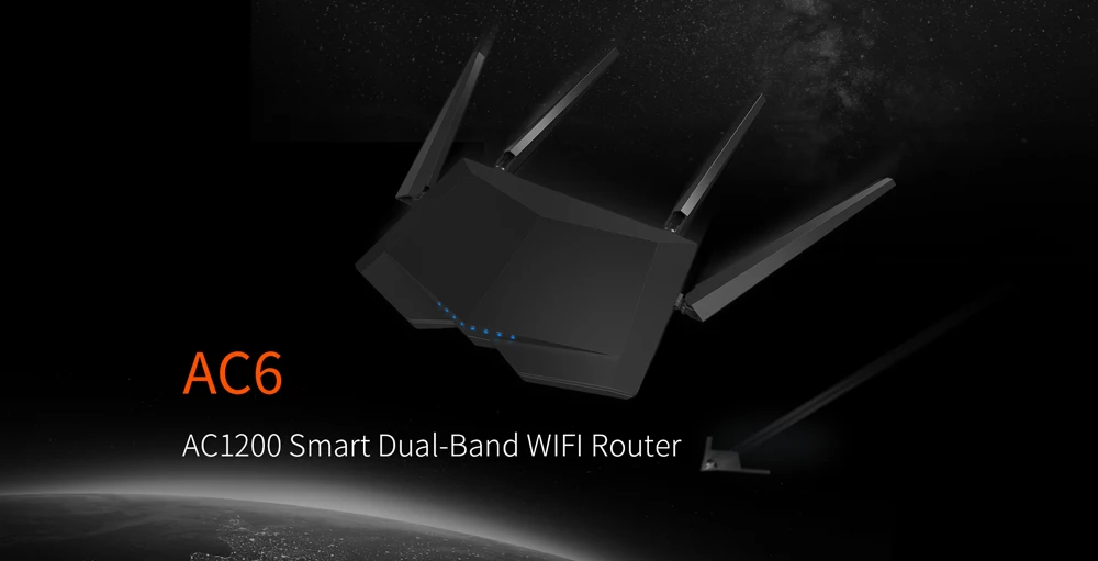 Tenda AC6 двухдиапазонный AC1200 2,4G/5,0 GHz беспроводной Wi-Fi маршрутизатор Wi-Fi ретранслятор, приложение дистанционное управление