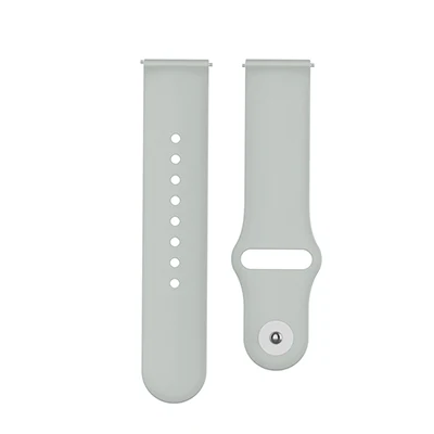 20 мм силиконовый ремешок для Amazfit bip Smartwatch сменный ремешок на запястье для samsung Galaxy watch Active/42 мм влагостойкий ремешок для часов - Цвет: Grey Wrist strap