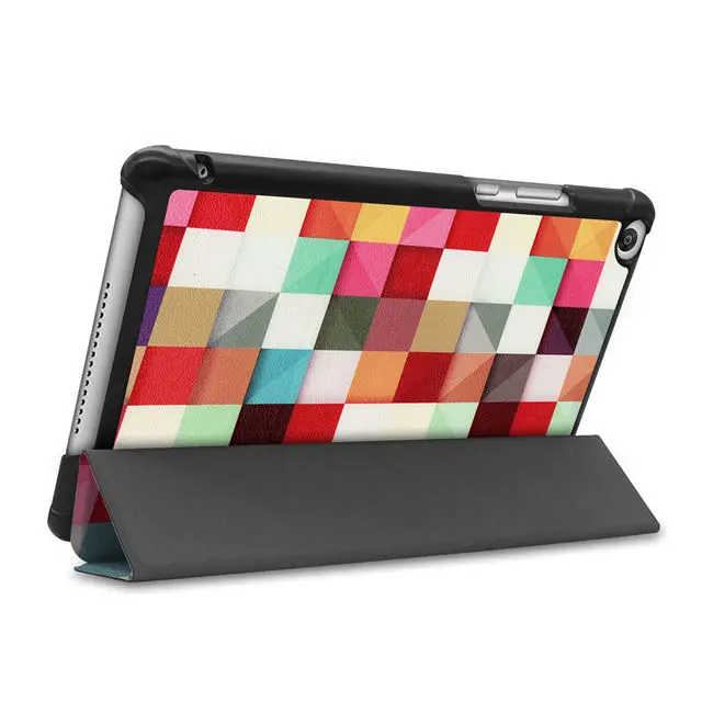 Цветной чехол из искусственной кожи для huawei MediaPad M5 Lite 8,0 JDN2-AL00/W09 планшет Funda чехол для huawei Honor Pad T5 8,0 дюймов+ подарки - Цвет: HuanLiFang