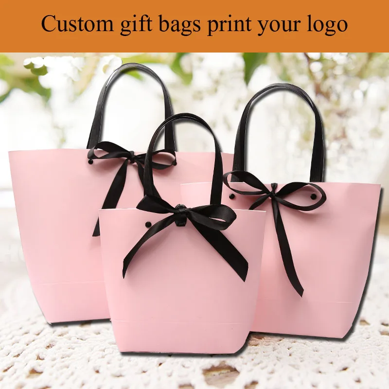 100 шт. индивидуальные пакеты для покупок бумажные разноцветные ручки сумки