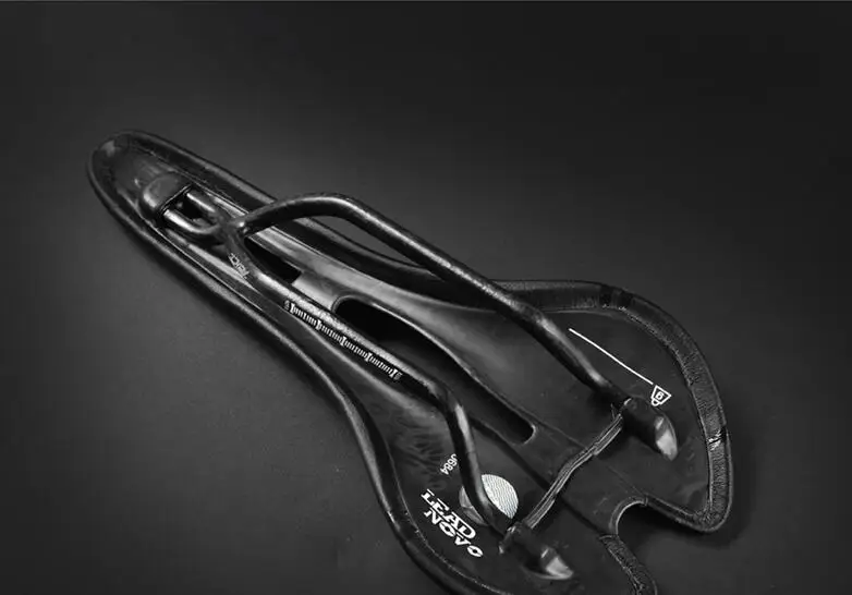 LEADNOVO черное углеродное кожаное седло для шоссейного/горного велосипеда