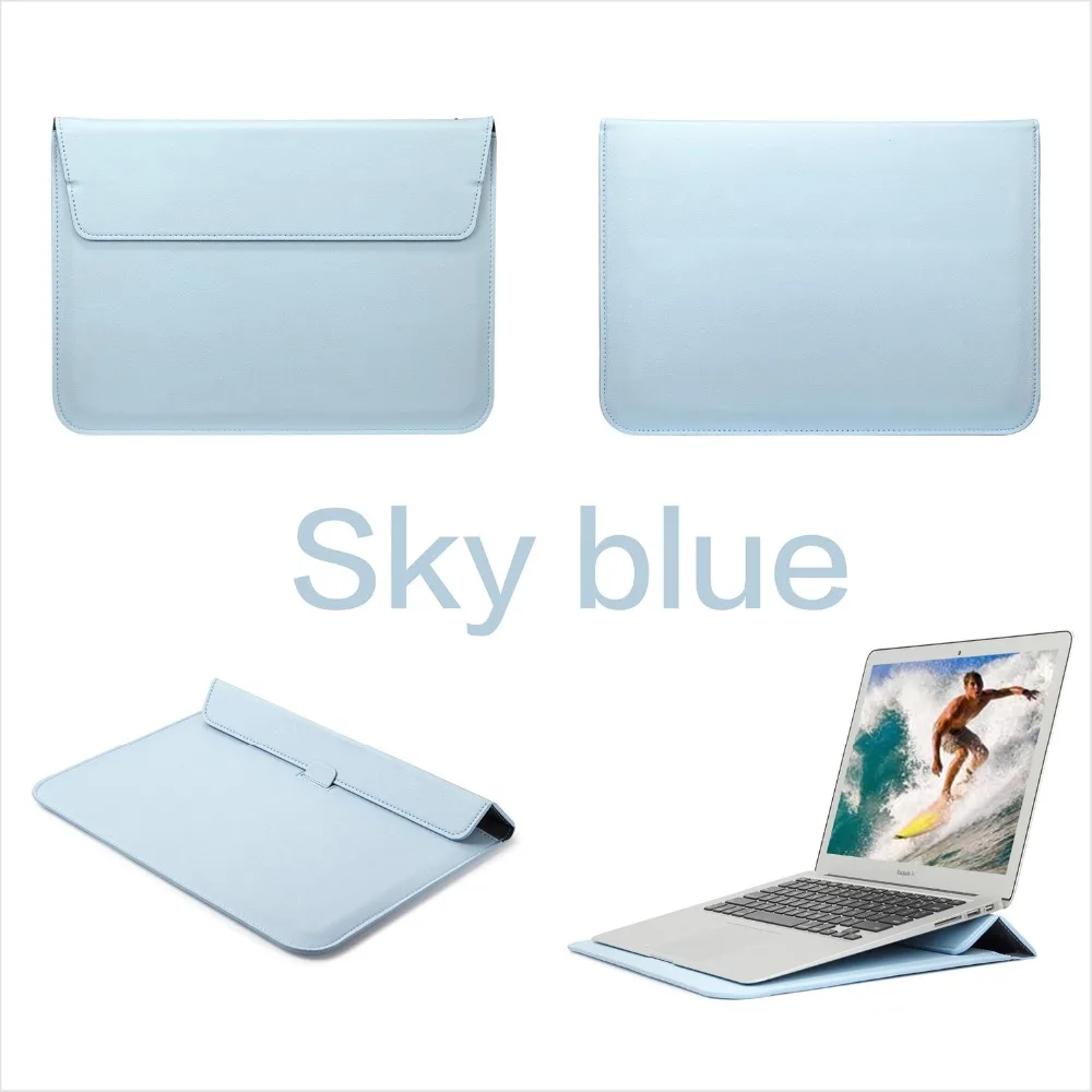 Лидер продаж простой почтовый мешок кожаная сумка чехол для Apple macbook Pro retina Air 11 13 15 чехол для ноутбука Mac macbook Air 13 A1932 A1466