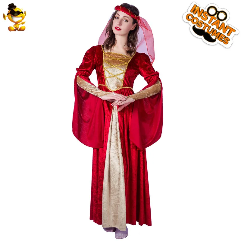 Женский костюм средневековой принцессы для косплея взрослых благородное