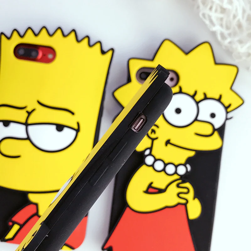 Роскошный бренд мультфильм 3D Забавный Симпсоны мальчик грил пара телефон чехол