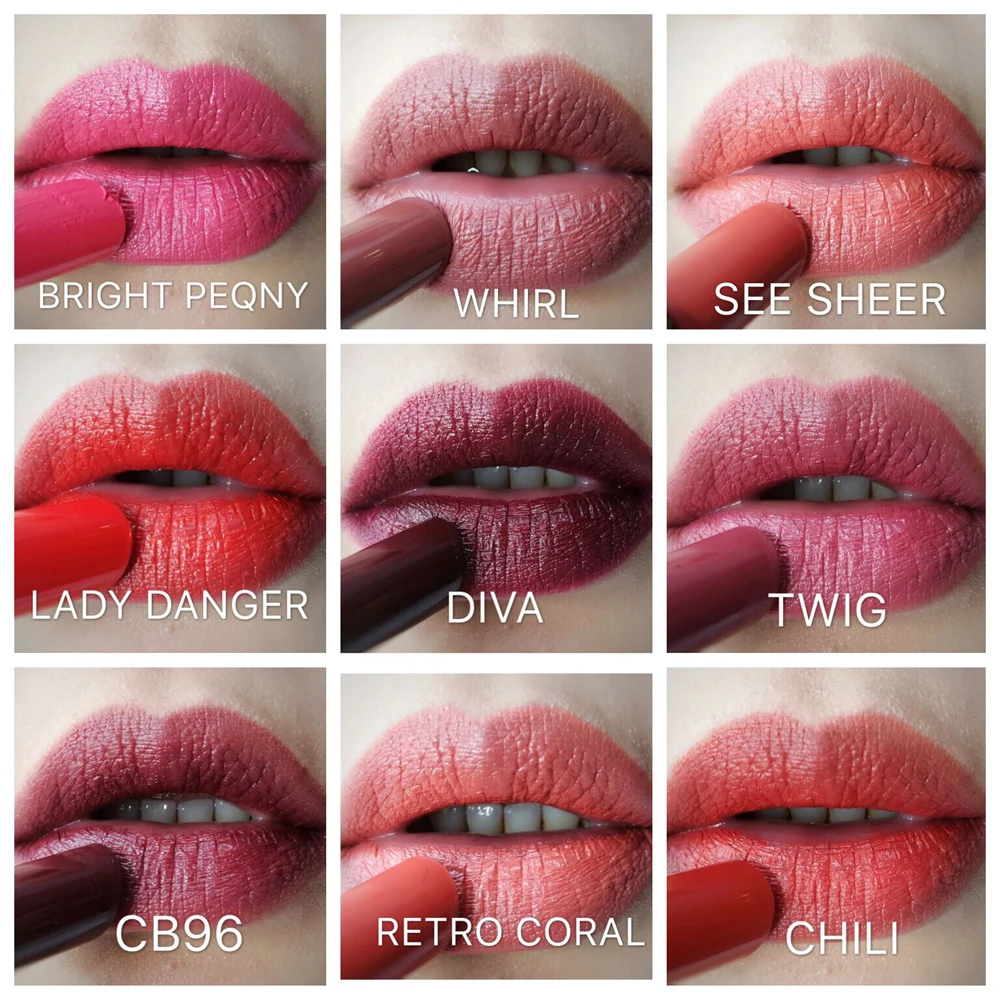 YAVAY Очаровательная губная помада ROUGE ALEVRES DIVA WHIRL TWIG ruby woo CHILI SEE SHEER LADY DANGER PINK GUAVA WEGAS VOLT