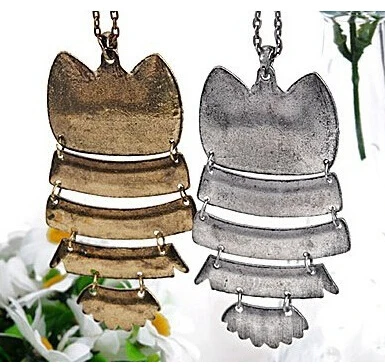 Lovely Cute Bright Beautiful Owl Alloy Pendant Neckalce and Vintage Women Choker Jewelry Hot Selling Pendants | Украшения и