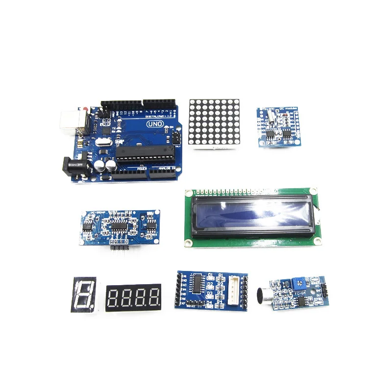 Конечный стартер комплект включающий ультразвуковой Сенсор UNO R3 LCD1602 Экран для