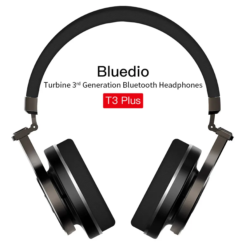 2017 реальные наушники Bluedio T3 +/T3 плюс оригинальный Bluetooth с sd слот для карт