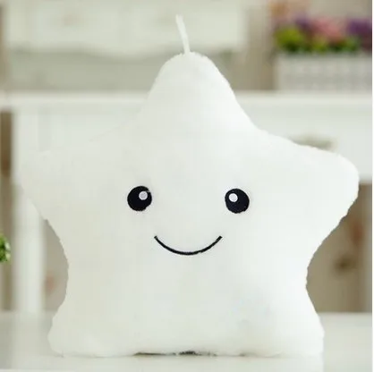 35*38 см Kawaii Звездная Подушка меняющая цвет светящаяся подушка со светодиодной
