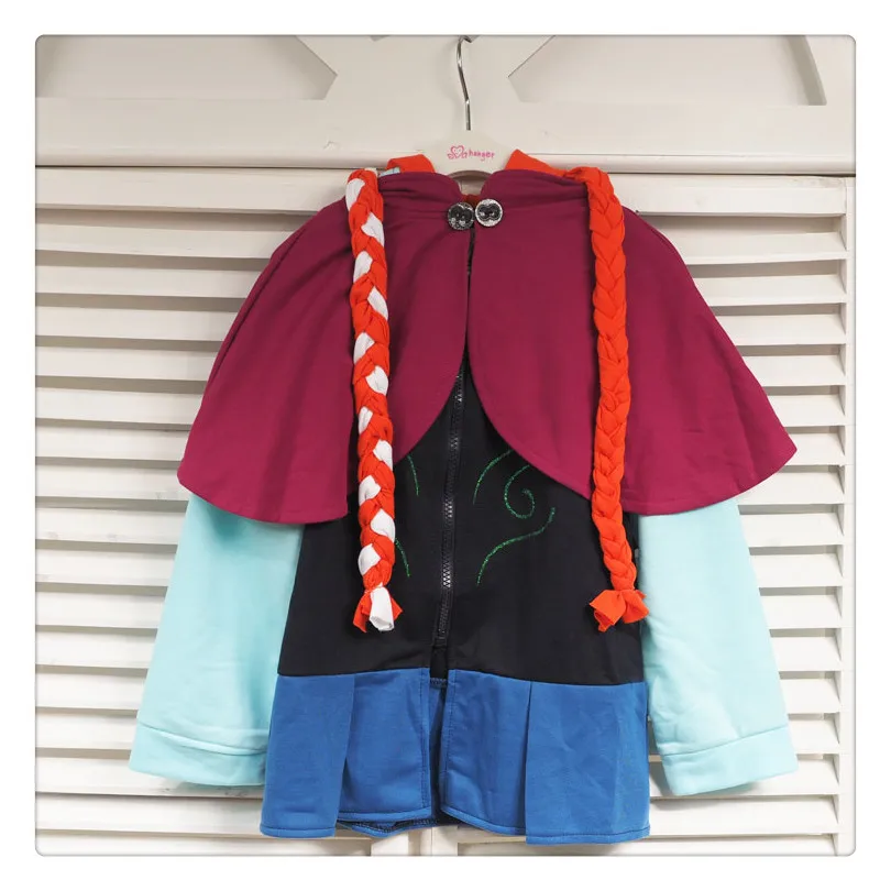 Детская весенне-осенняя куртка с рисунком Эльзы и Анны для девочек | одежда обувь