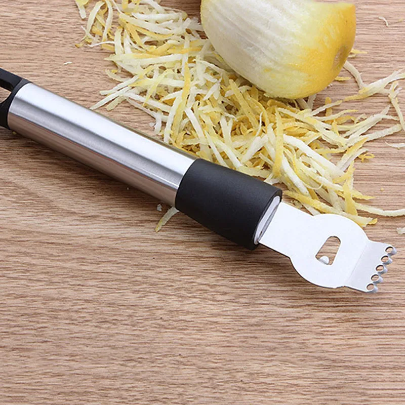 2019 Creative 1Pcs Premium Stainless Steel Fruit Peelers Lemon Orange Zester Grater Grips Lime Zest Peeling Knife Tools | Дом и сад