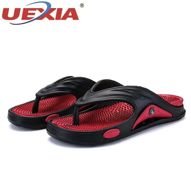Мужские повседневные сандалии UEXIA летние мягкие массажные пляжные слиперы из ЭВА