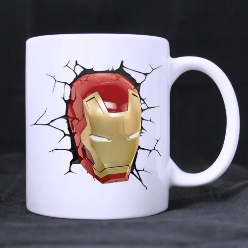 2016 топ дизайна морфинг кружка для человека железный человек кружки молока чашка