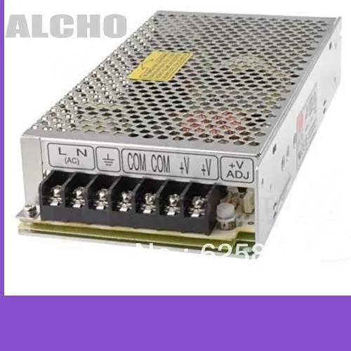 Блоки питания для световых линий фото MEAN WELL AC/DC источник питания S-150-15 Переключение с одним выходом 15 вольт 