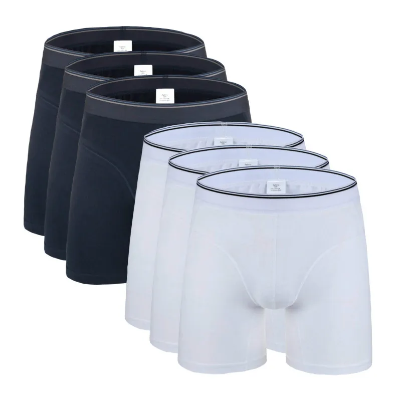 6Pcs 2494B Mix B21 6 шт./лот Качественный хлопок мужские трусы плюс Размеры 7XL - Цвет: 6Pcs 2494B Mix B21