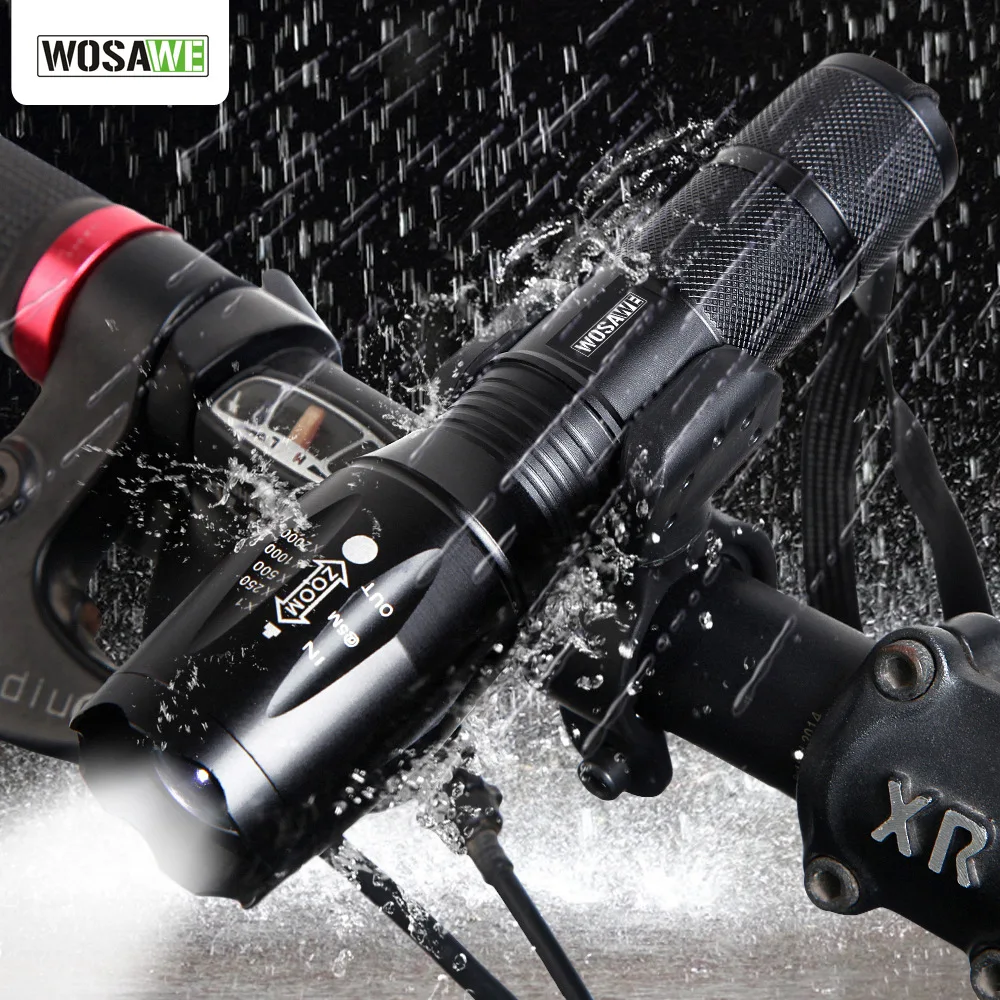 Переднее освещение для велосипеда WOSAWE LED 1000LM 5 Режим T6 передняя фара