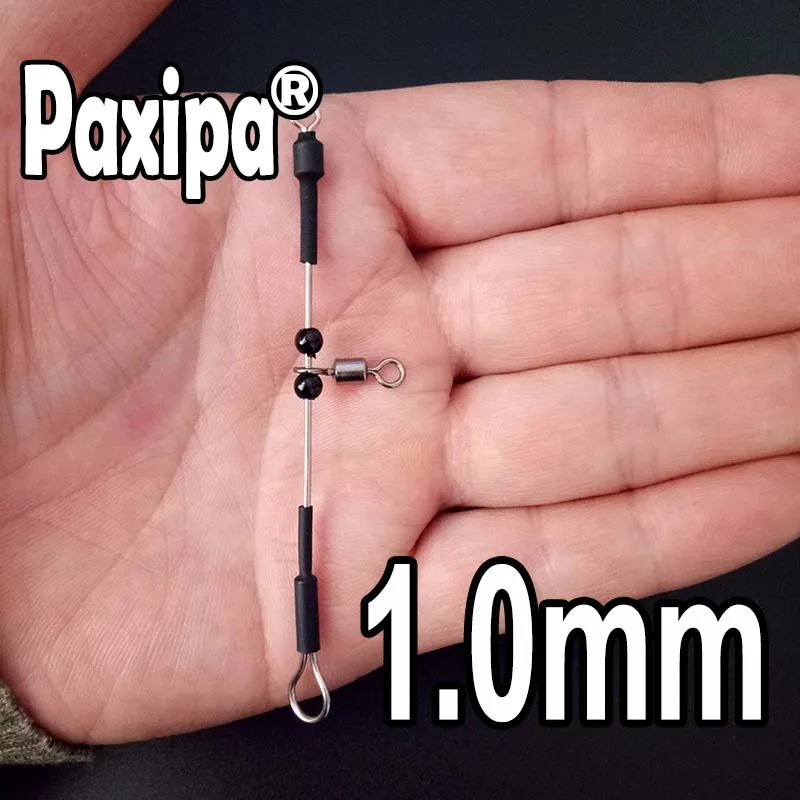 6 шт. рыболовный разъем Urfe Para Temporales Enganches Rapidos Para la Pesca Kolay Atma Aparati - Цвет: 1.0mm black