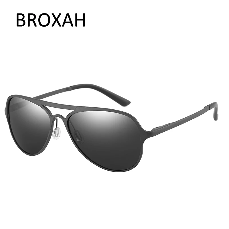 Ретро Overized очки Для мужчин поляризованных солнцезащитных очков алюминия и