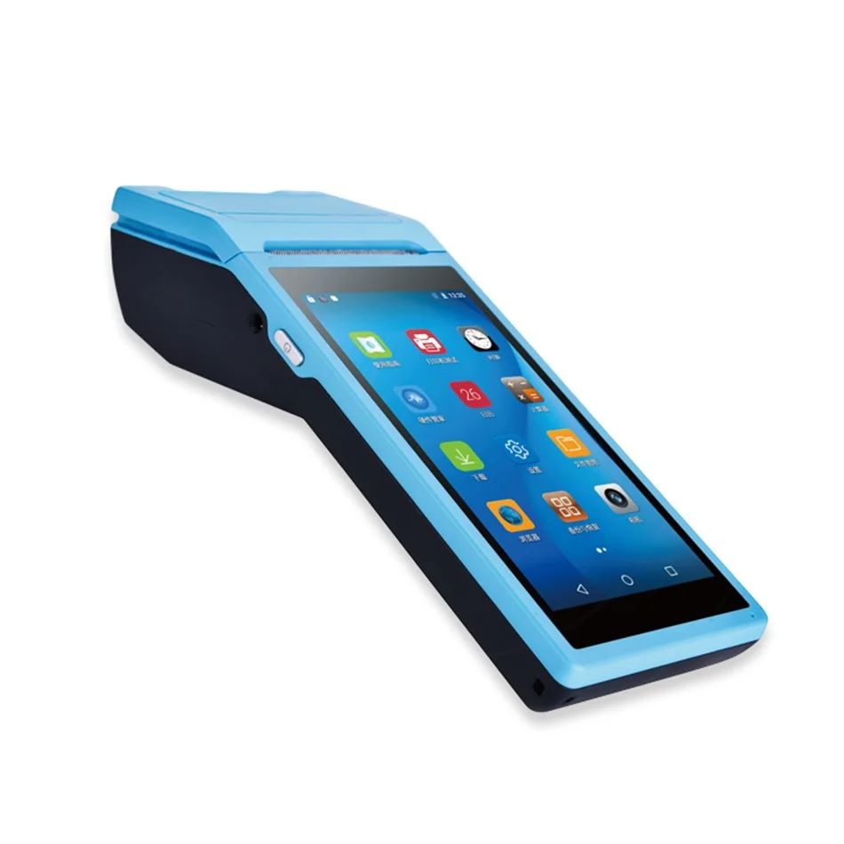 Ручной портативный принтер android pos платежный терминал с 3G связь wifi bluetooth gps 7 4 V 5200 mAh