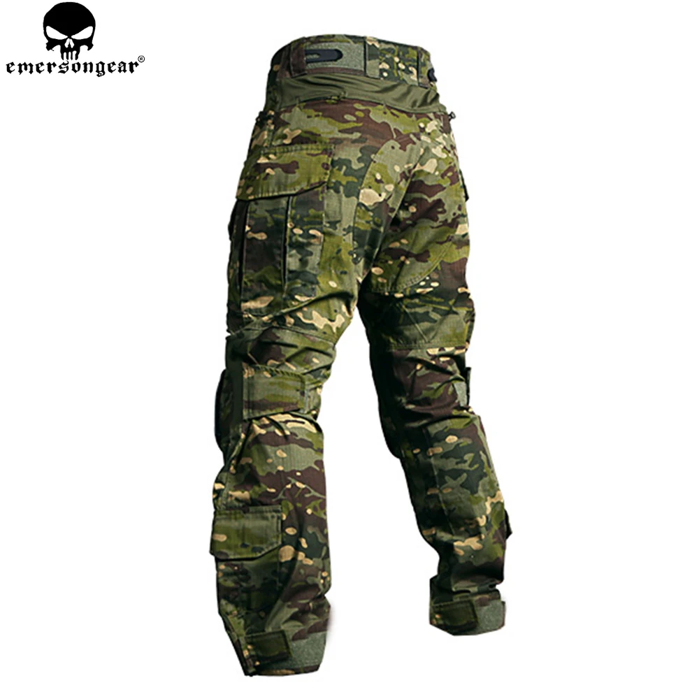 Фото Военные штаны EMERSONGEAR, тактические штаны для охоты, с наколенниками, Мультикам, тропическим, страйкболом, тактические штаны для пейнтбола №3
