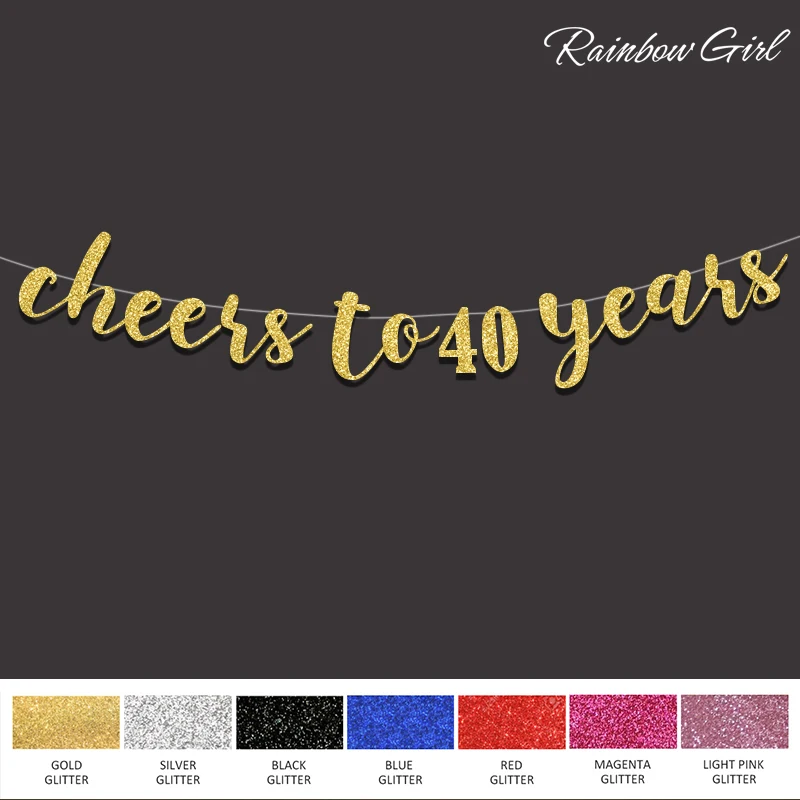 Новинка 2017 баннер с удовольствием от 40 лет украшения для вечеринки в честь 40-го
