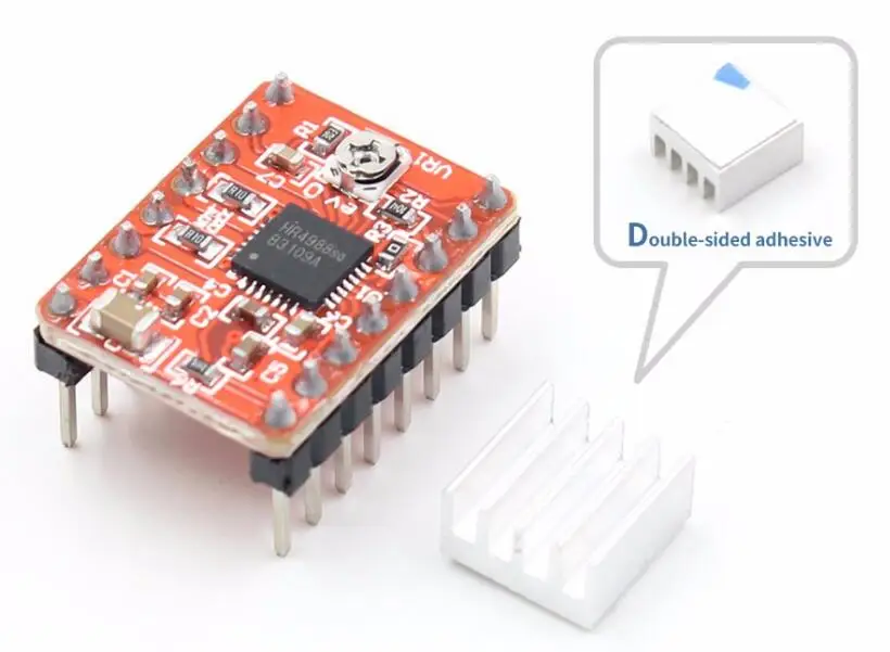Запчасти для 3D принтера с ЧПУ аксессуар Reprap pololu A4988 шаговый двигатель модуль