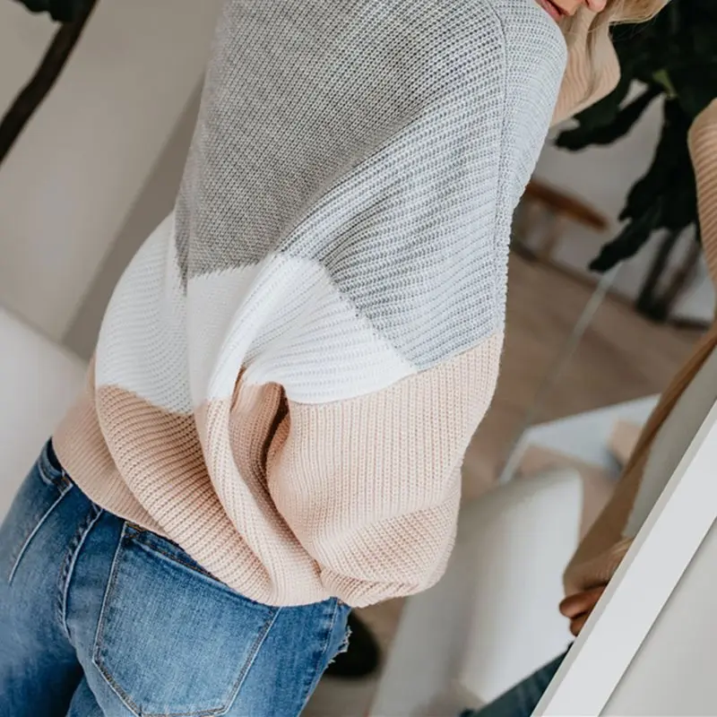 Boho осень 2019 элегантный повседневный размера плюс свободный женский свитер