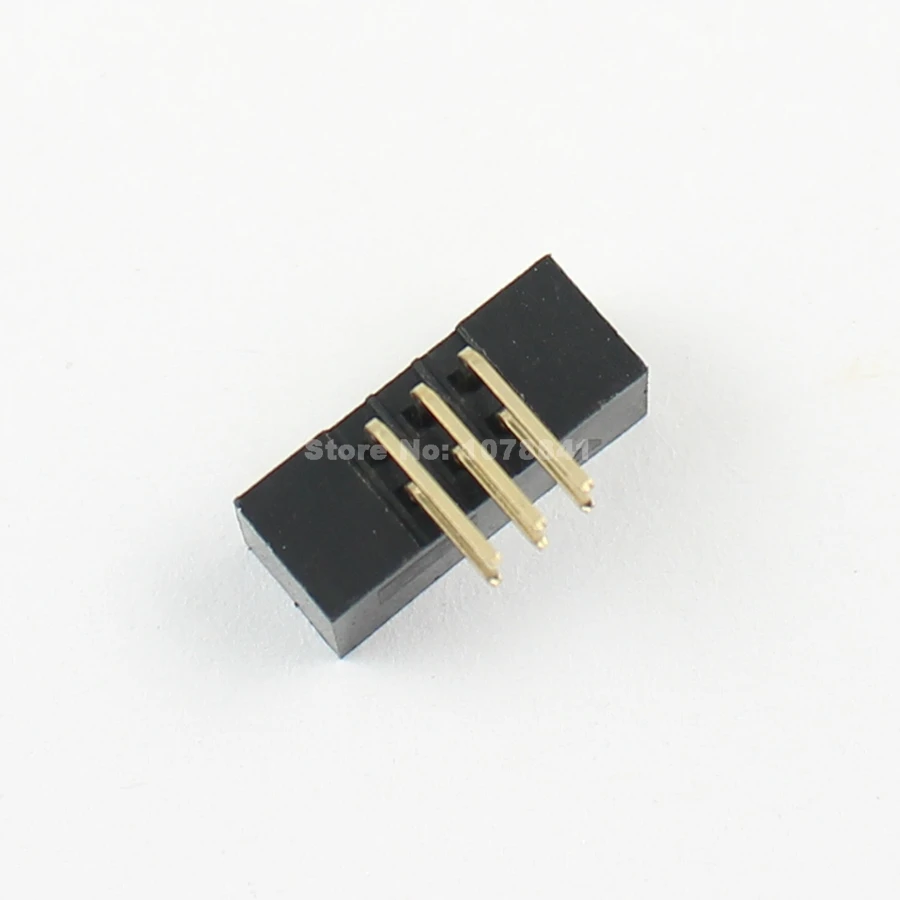 10 шт 2 мм 0 Шаг 2x3 Pin 6 правый угол &quotпапа&quot в кожух заголовка коробки IDC