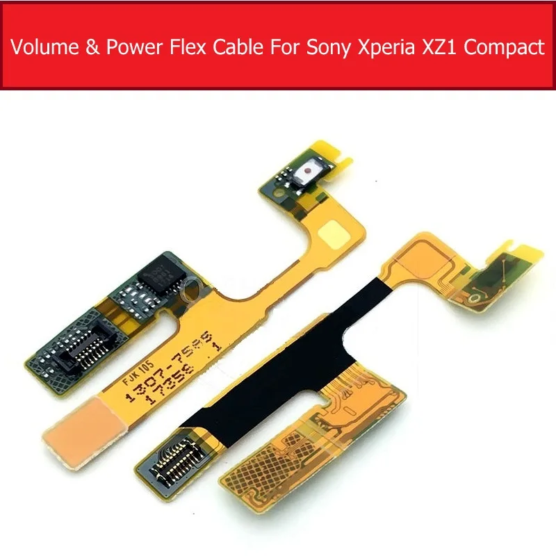 Гибкий кабель питания и громкости для sony Xperia XA1/XA1 Plus/XA1 Ultra/XZ1/XZ1 Compact основная Боковая кнопка переключения клавиш гибкий ленточный ремонт