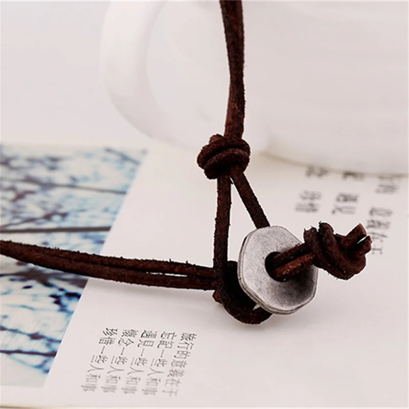 Ожерелье с подвеской в виде листьев из натуральной кожи|sweater chain|necklace womenpendant necklace |