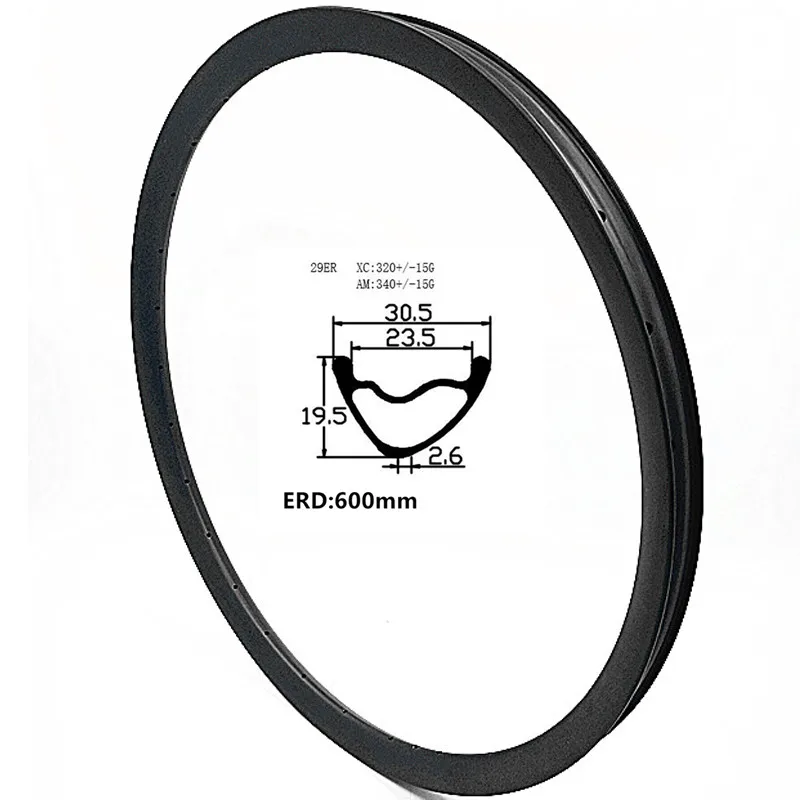 Carbon disc rim 340g UD 3K обод велосипеда 30 5x19 5 мм 24 28 32 36H бескамерный углеродный mtb|Обода| |