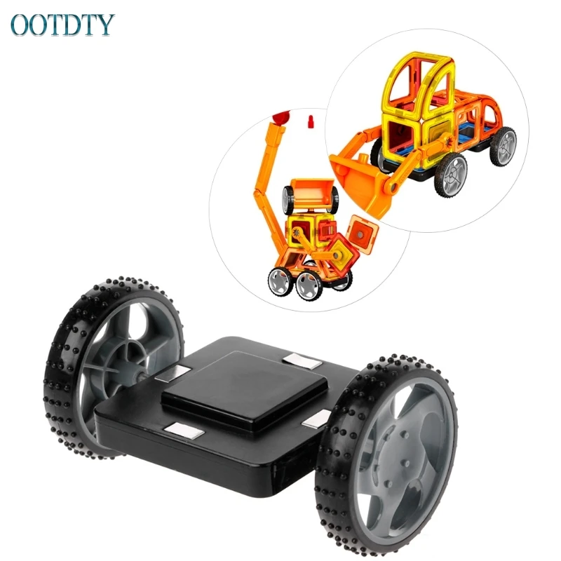 Высококачественный Магнитный строительный блок базовые колеса для автомобиля