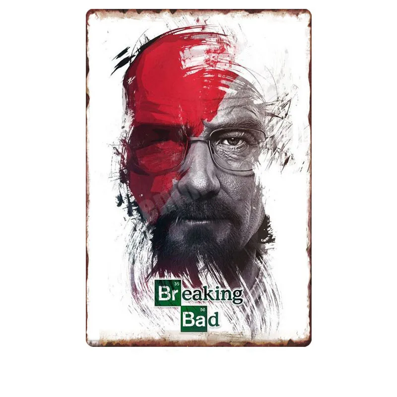 Breaking Bad Ретро металлическая жестяная вывеска казино Паб Клуб декоративная тарелка фильм табличка настенная художественная наклейка I Am The Danger плакат MN110 - Цвет: Q