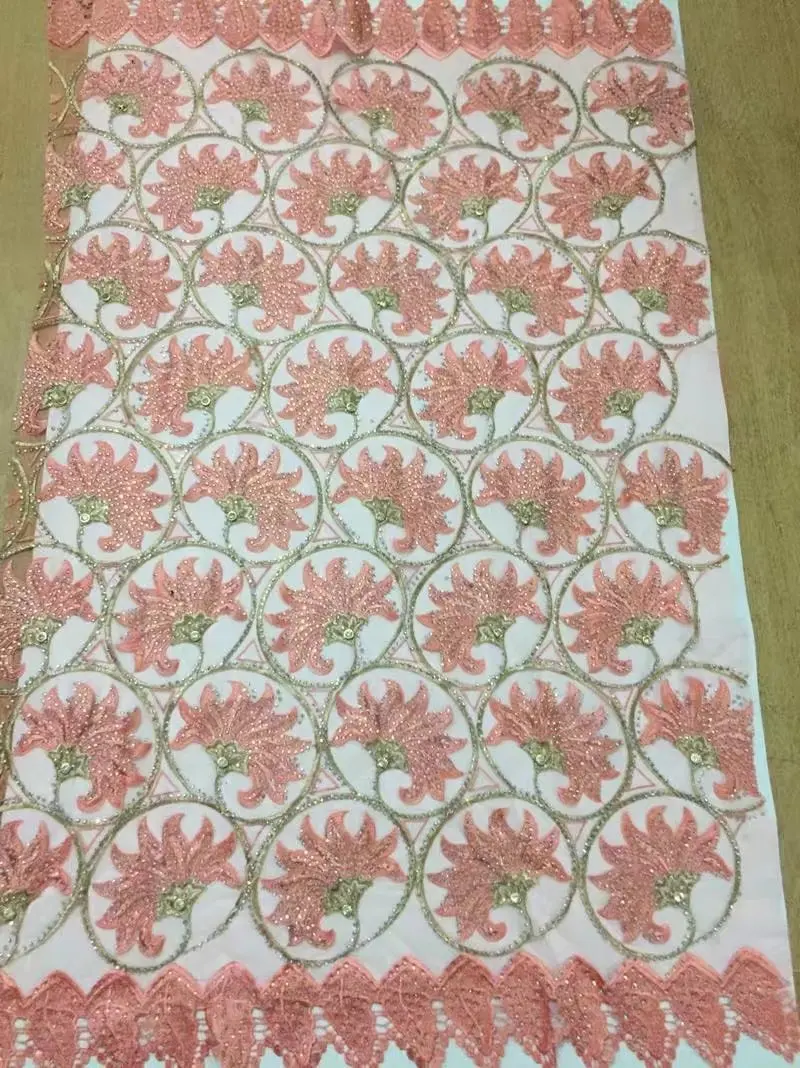 Нигерийские кружевные тюлевые Кружевные Ткани Оптом Африканские типы