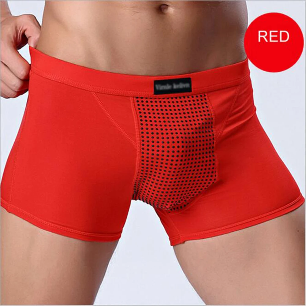 New Men Underwear Mens Sexy Magnetic Therapy Boxer Hombre Shorts Health Care Breathable Casual Male Panties | Мужская одежда