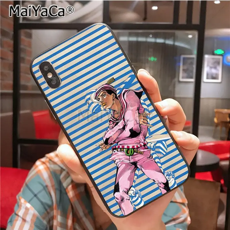 MaiYaCa JoJo Необычные Приключения милый чехол для телефона iphone 11 Pro X XS XR XS MAX 8 7 6 6S Plus 5 SE cass