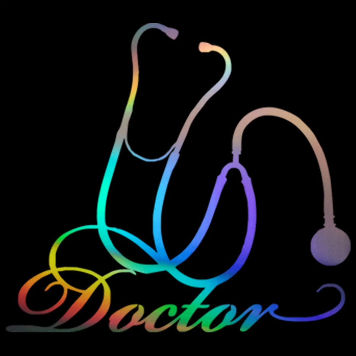 

Doctor Stethoscope Sticker Car Window Windscreen Bumper Laptop Door Vinyl Decal