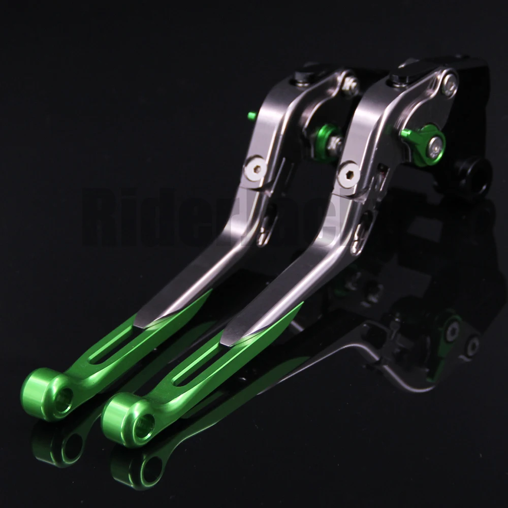 RiderJacky CNC рычаги Тормозной сцепления мотоцикла + рукоятка руля для Kawasaki NINJA 250R 2008 2012