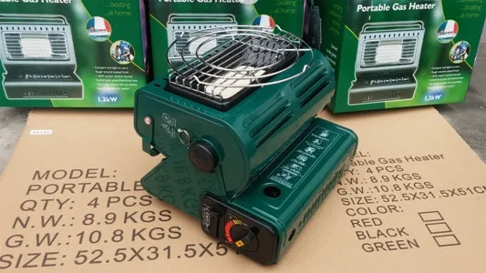 FREESHIPMENT новинка 2015 2 в 1 двойной Портативный газовый нагреватель/газовая плита для