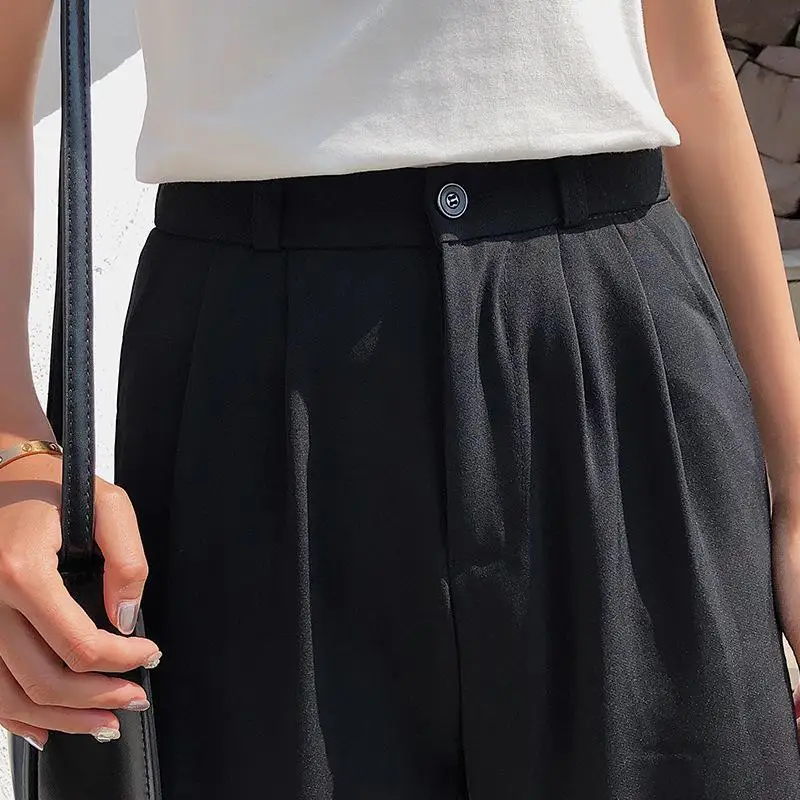 High Waist Women Baggy Pants Wide Leg Loose Female Long Trousers White Black Red Femme Pantalon S-xxl Fashion Workout | Женская одежда