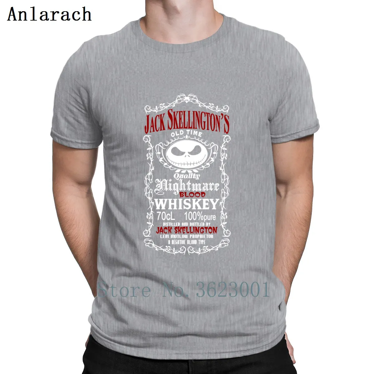 Jack Skellington футболка для виски забавная повседневная одежда хлопковая Футболка с