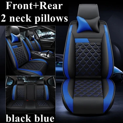 black blue comfort Чехол на Автокресло для hyundai TUCSON New SantaFe Solaris IX35 i10 HB20 i20 ix20 MATRIX Creta Grandeur Rohens VERACR Genesis G80 G90 - Название цвета: black blue comfort