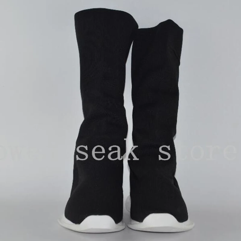 19ss Owen Seak/мужские повседневные носки Вязаные сапоги до колена Роскошные кроссовки