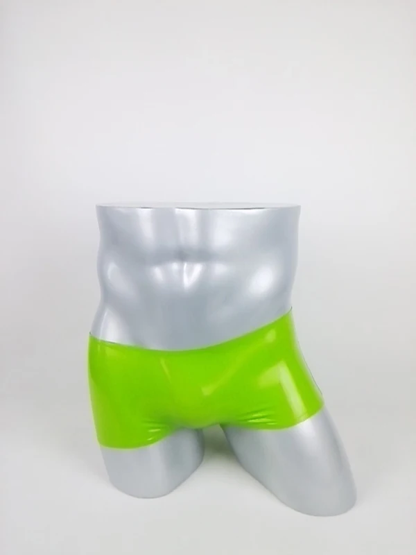 Новые модные сексуальные резиновые трусы-боксеры нежные зеленые латексные брифы