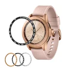 Металлический ободок для умных часов 42 мм46 мм, клейкая крышка, Лицевая панель для часов, устойчивая к царапинам Сменные аксессуары для часов
