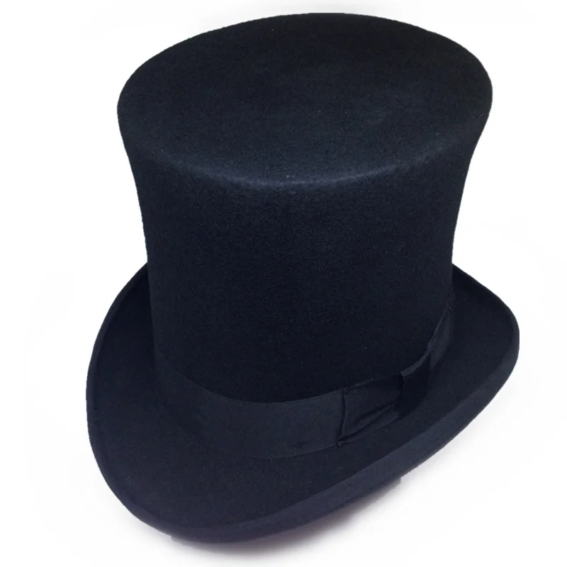 Мужская шерстяная шляпка в стиле стимпанк 25 см|wool fedora|top hatmad hatter top hat |