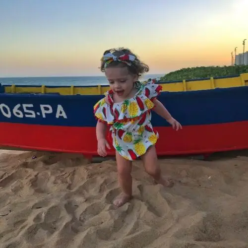 Модный Милый Летний хлопковый боди с цветочным принтом для маленьких девочек