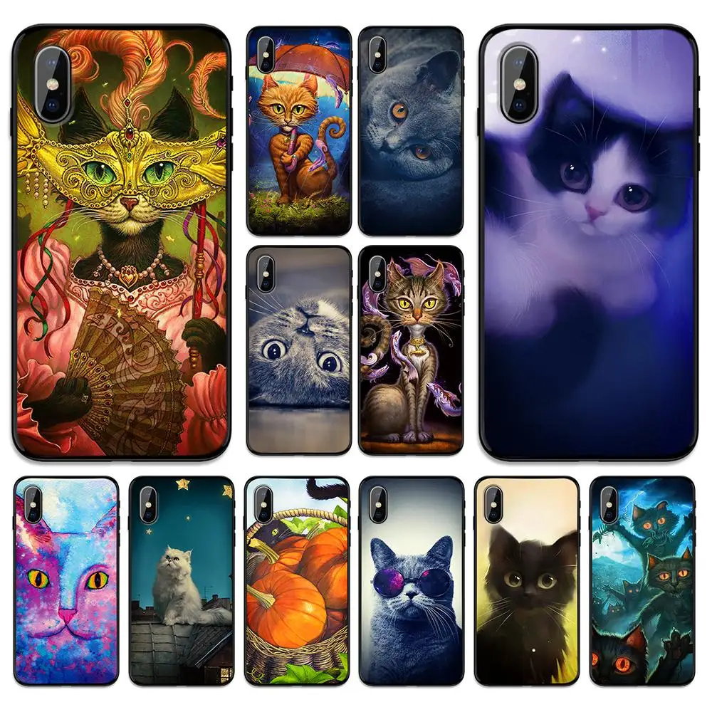 Прекрасный благородный цвет мультфильм мягкая термополиуретановая крышка чехол